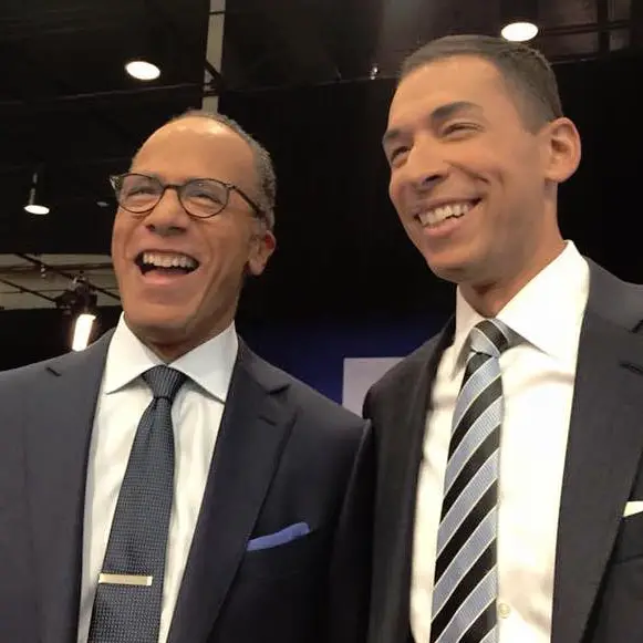 Mixed Ethnicity Lester Holt And Son Stefan Holt In NBC News Discover